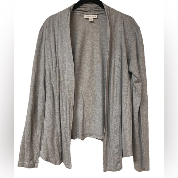 NWOT Coldwater Creek Cardigan Cotton/Modal Heathered Grey Size XS - Picture 1 of 6